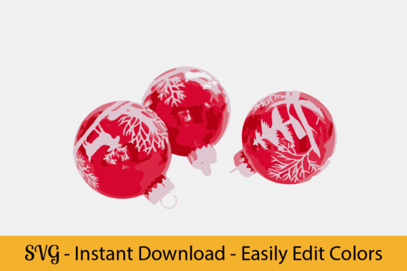 Baubles SVG for Festive Illustrations