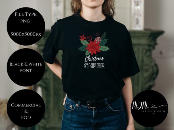 Christmas Cheer Png Sublimation Graphic for Local Branding