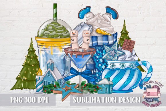 Christmas Coffee Blue Sublimation: A Designer's Review