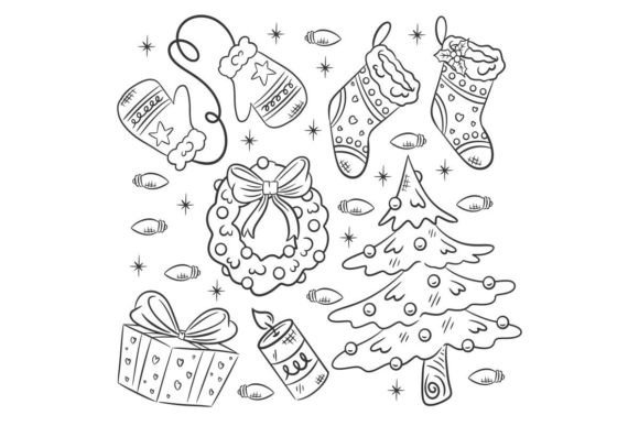 Christmas Element Collection Hand Drawn Review