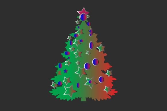 Christmas Evergreen Svg Design Clipart for Illustrations