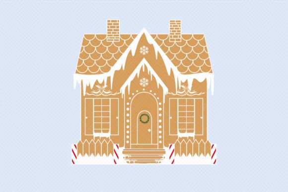Christmas Gingerbread House PNG Clipart for Illustrations