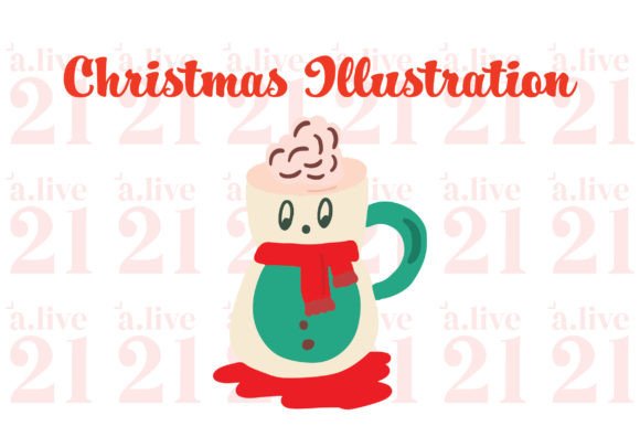 Christmas Mugs Clipart SVG for Festive Illustrations