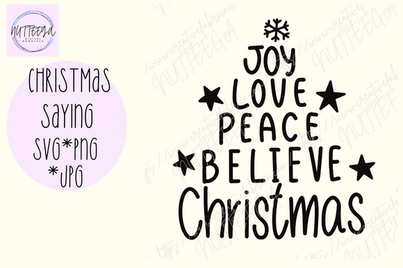 Christmas Saying SVG PNG Download for Branding and Packaging
