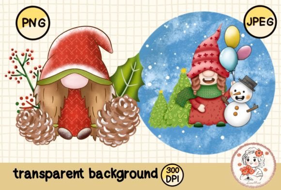 Cute Gnome Christmas 3 Illustration Review