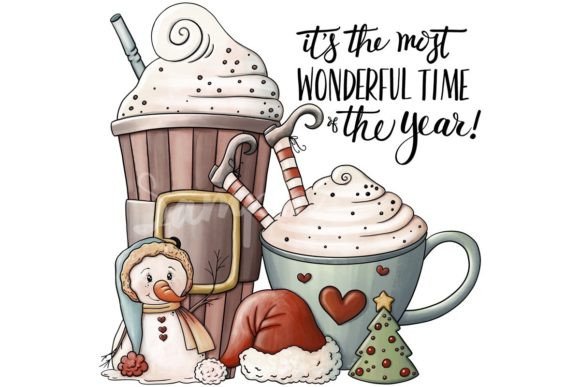 Most Wonderful Christmas Illustrations for Digital Selling