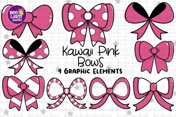 Pink Christmas Bow PNG Clipart for Illustrations and Blog Graphics