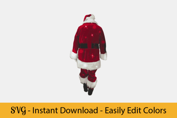 Santa Claus, Merry Christmas Graphic SVG for Website & Editorial Use