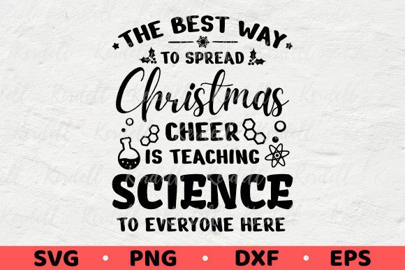 Science Teacher Spread Christmas Cheer Illustrations for Local Branding